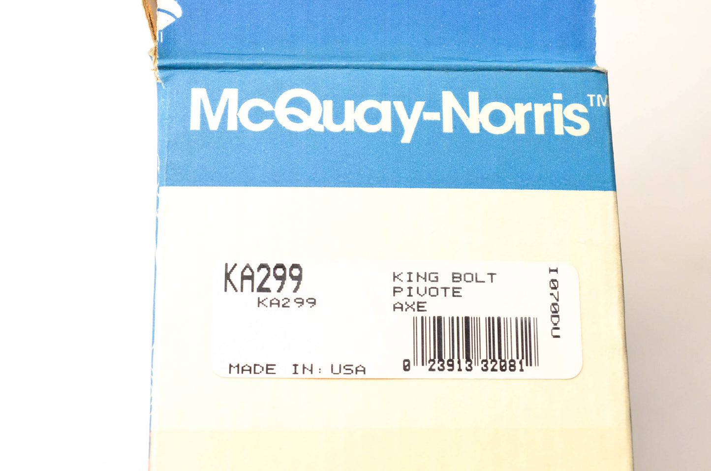 McQuay-Norris KA299 Steering King Pin Kit NOS