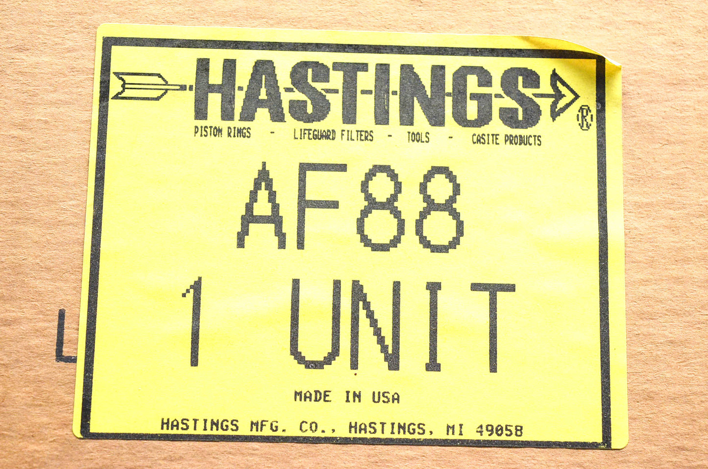 Hastings AF88 Air Filter NOS
