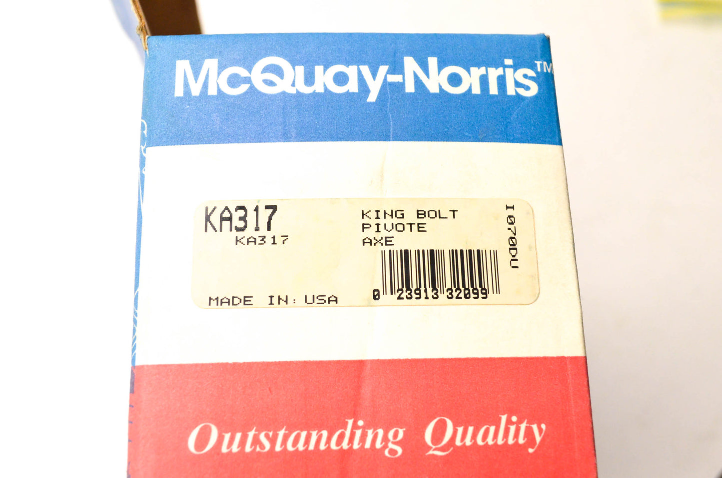 McQuay-Norris KA317 Steering King Pin Kit NOS