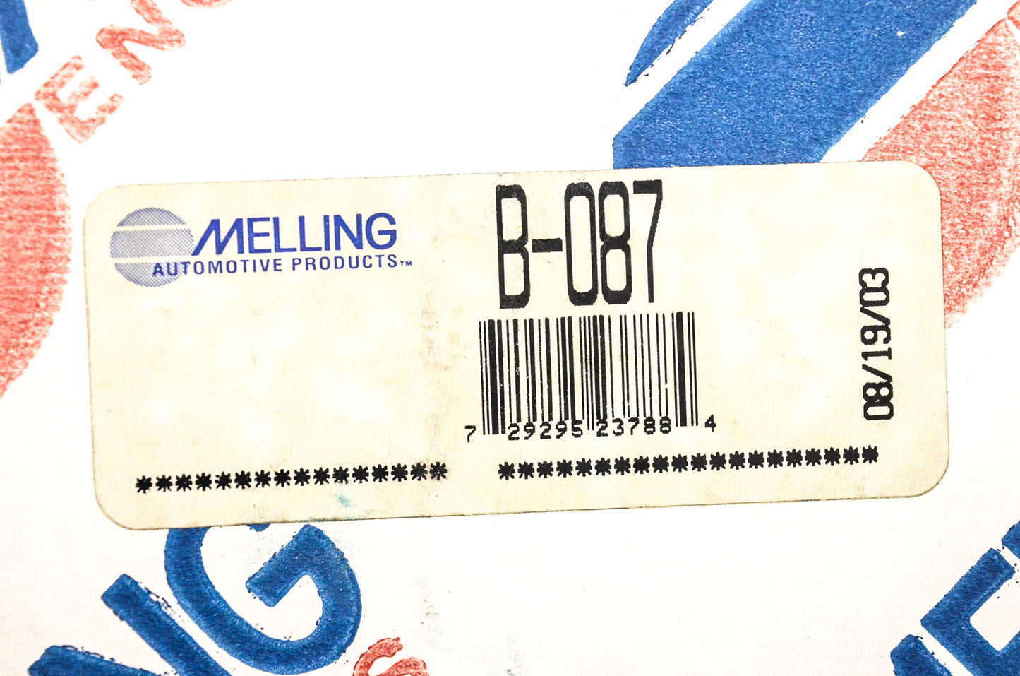 Melling B-087 Timing Belt NOS