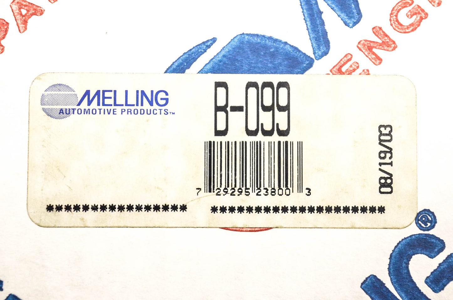 Melling B-099 Timing Belt NOS