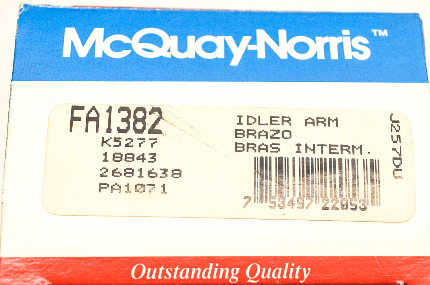 McQuay-Norris FA1382, K5277, 2681638 Idler Arm Kit NOS