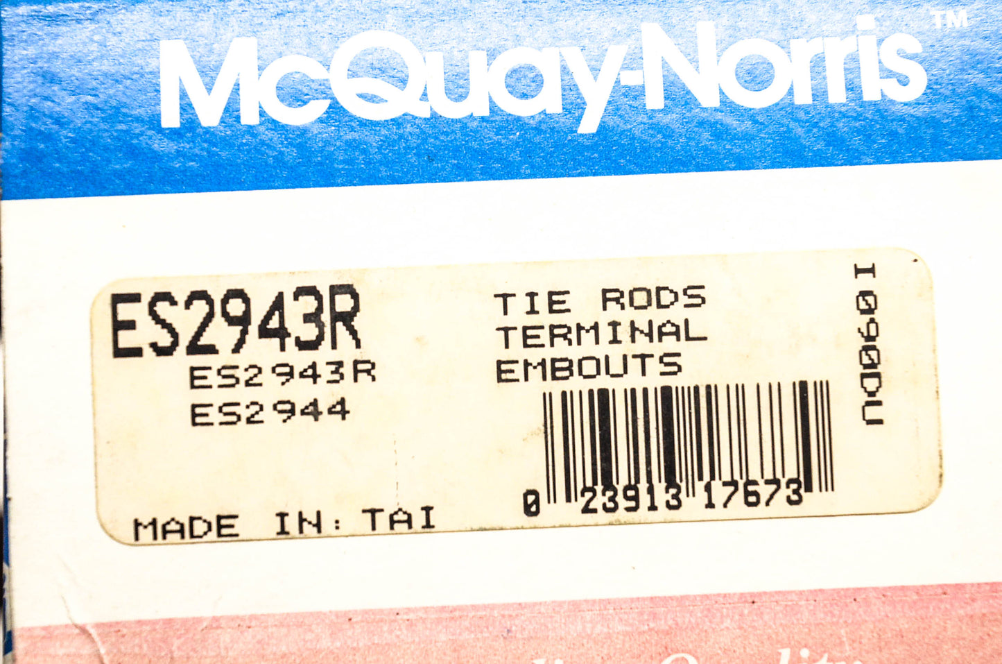 McQuay-Norris ES2943R, ES2944 Tie Rod Kit NOS
