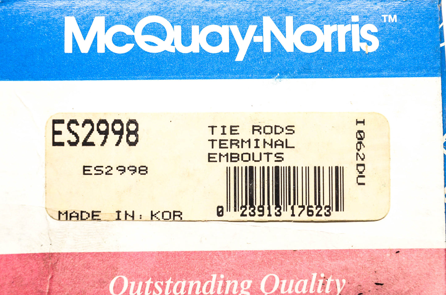 McQuay-Norris ES2998 Tie Rod Kit NOS