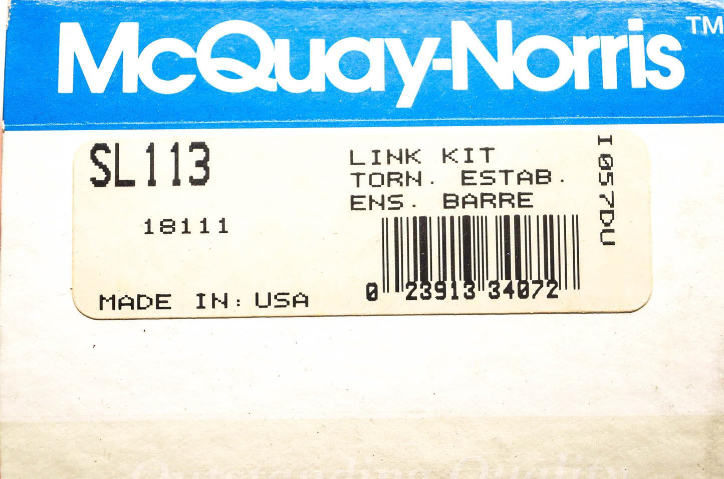 McQuay-Norris SL113, 18111 Link Kit NOS