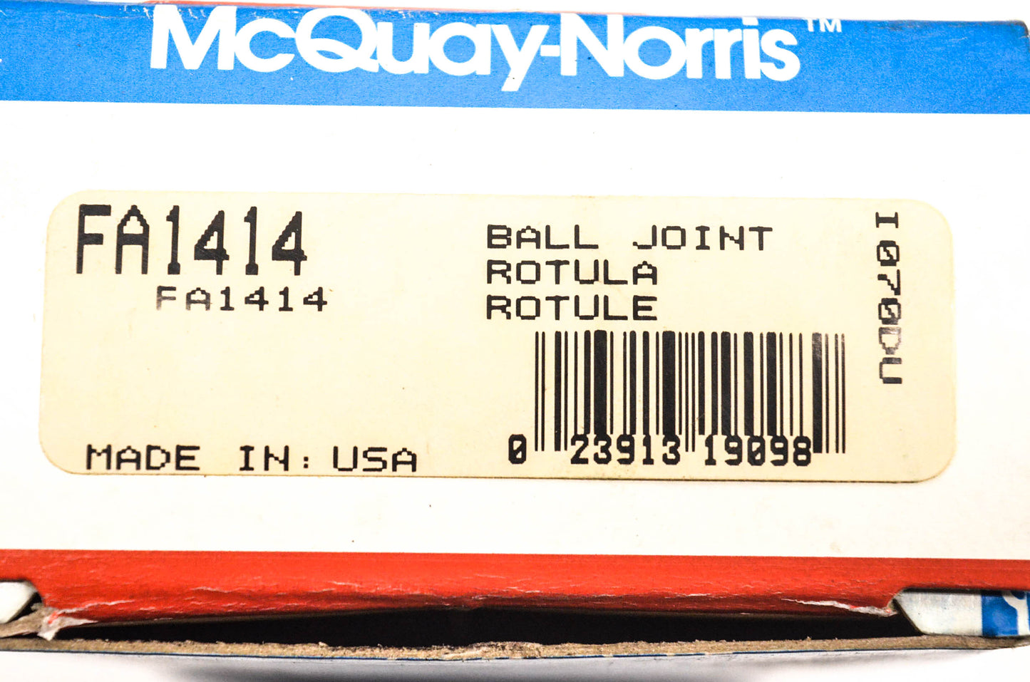 McQuay-Norris FA1414 Tie Rod Kit NOS