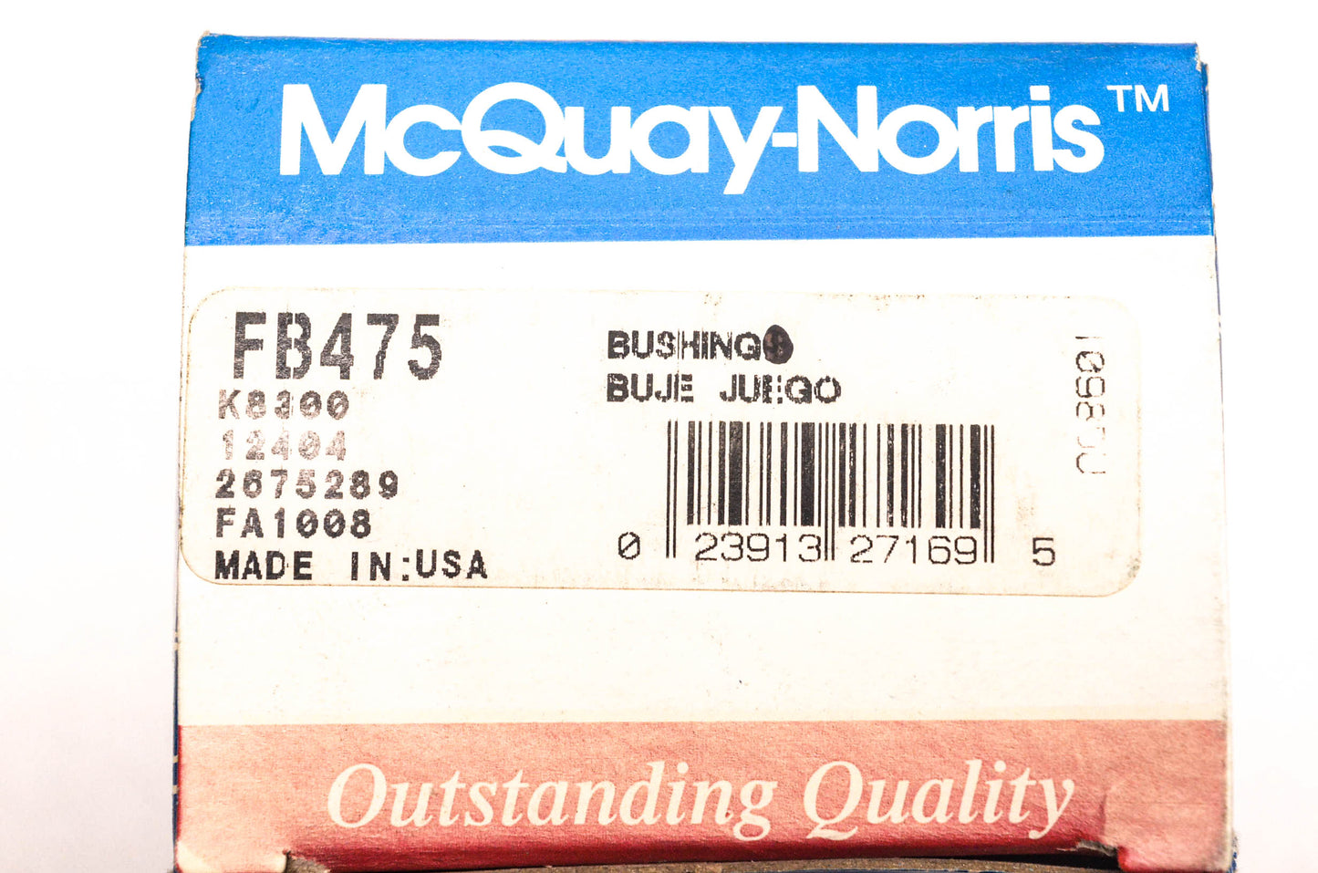 McQuay-Norris FB475, K8300, 12404 Bushing NOS