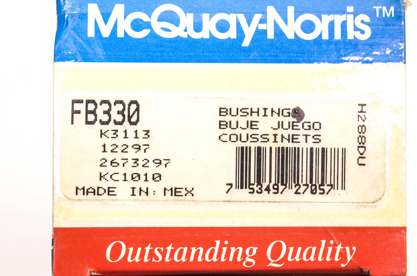 McQuay-Norris FB330, K3113, 12297 Bushing NOS