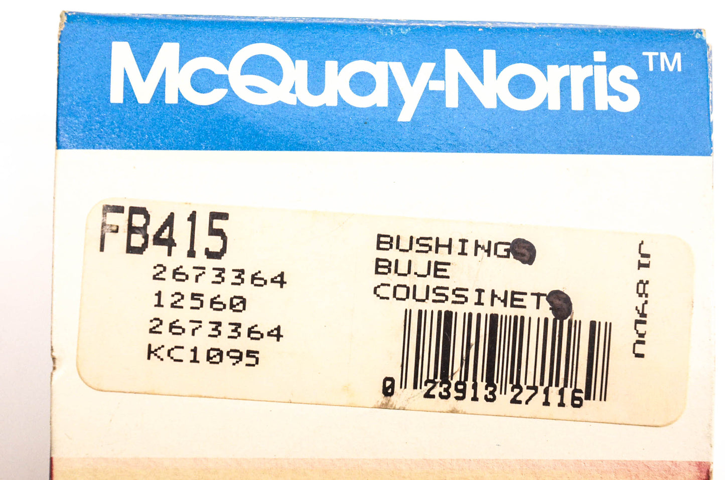 McQuay-Norris FB415, 2673364, 12560 Bushings Qty 2 NOS