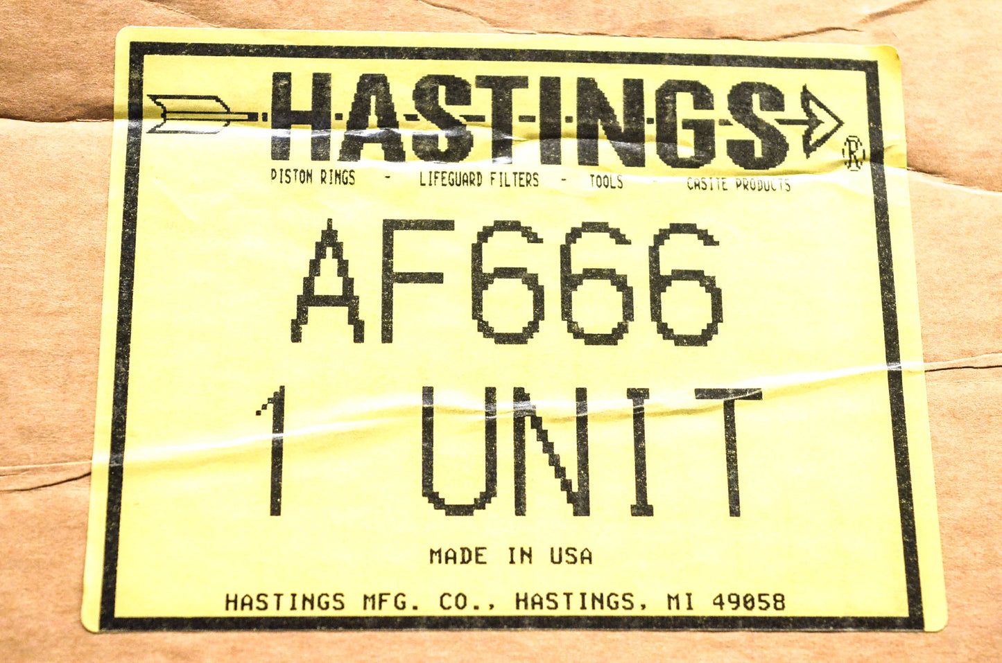 Hastings AF666 Air Filter Kit NOS