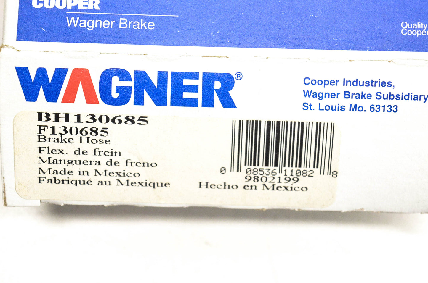 Wagner F130685, BH130685 Brake Hose NOS