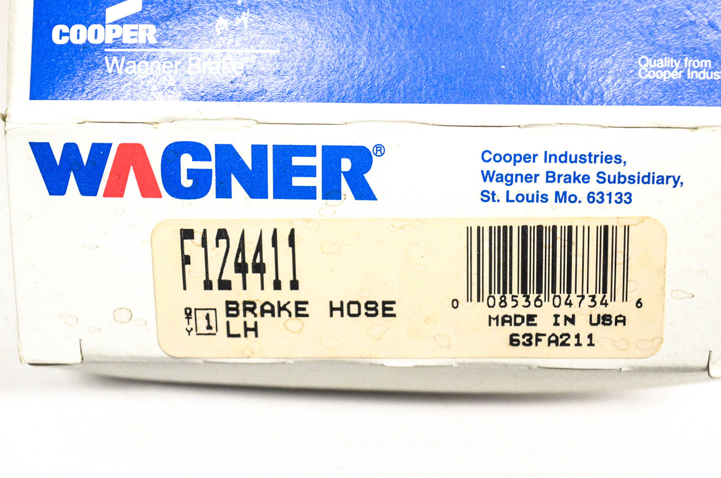 Wagner F124411 Brake Hose NOS