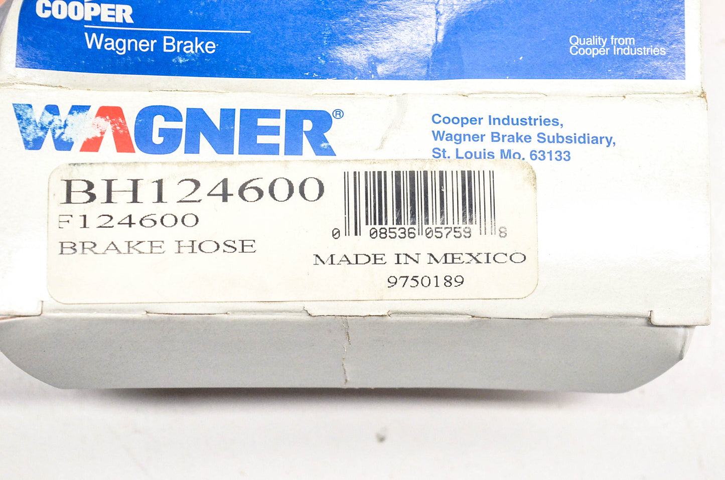 Wagner F124600, BH124600 Brake Hose NOS