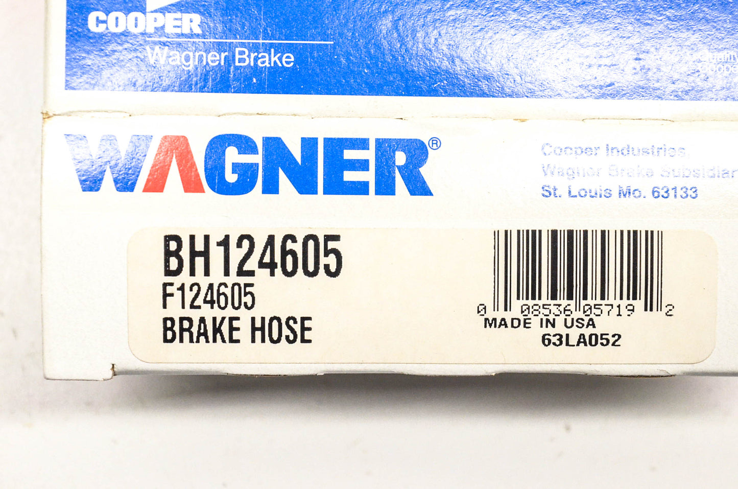Wagner F124605, BH124605 Brake Hose NOS