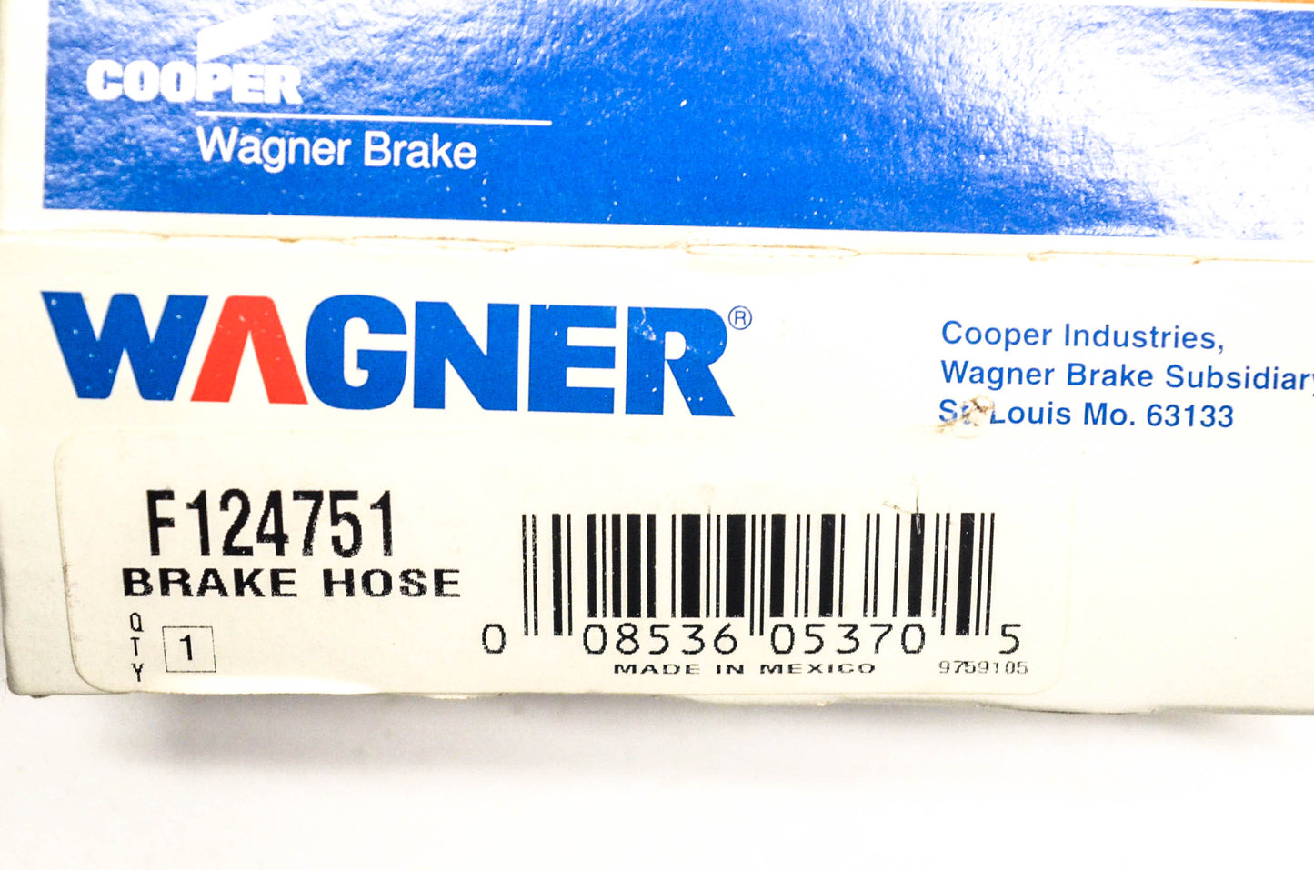 Wagner F124751 Brake Hose NOS