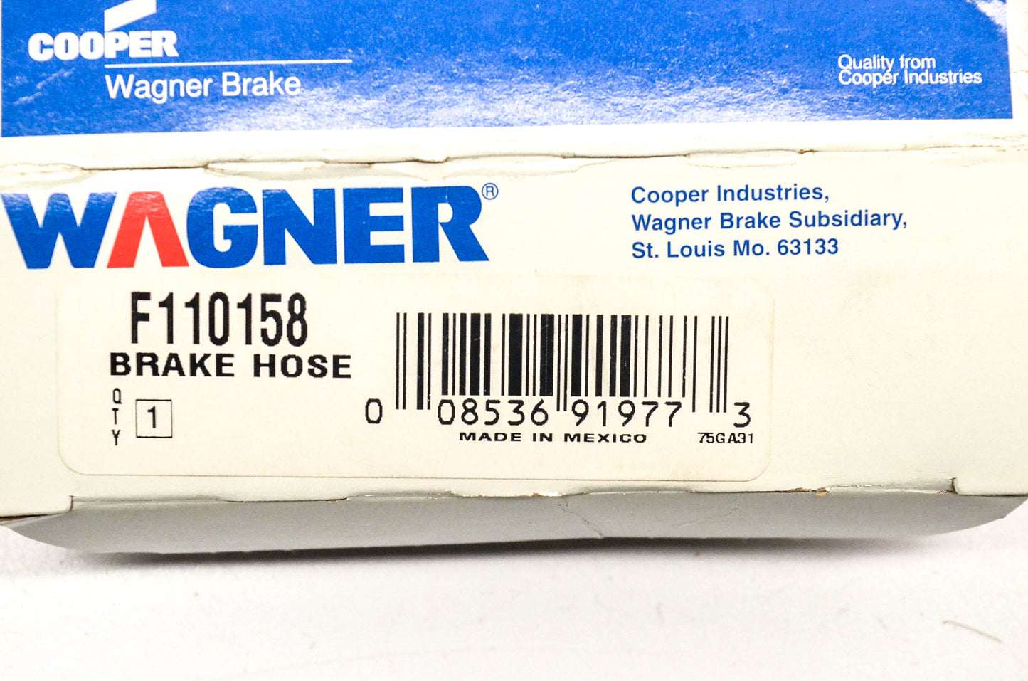 Wagner F110158 Brake Hose NOS