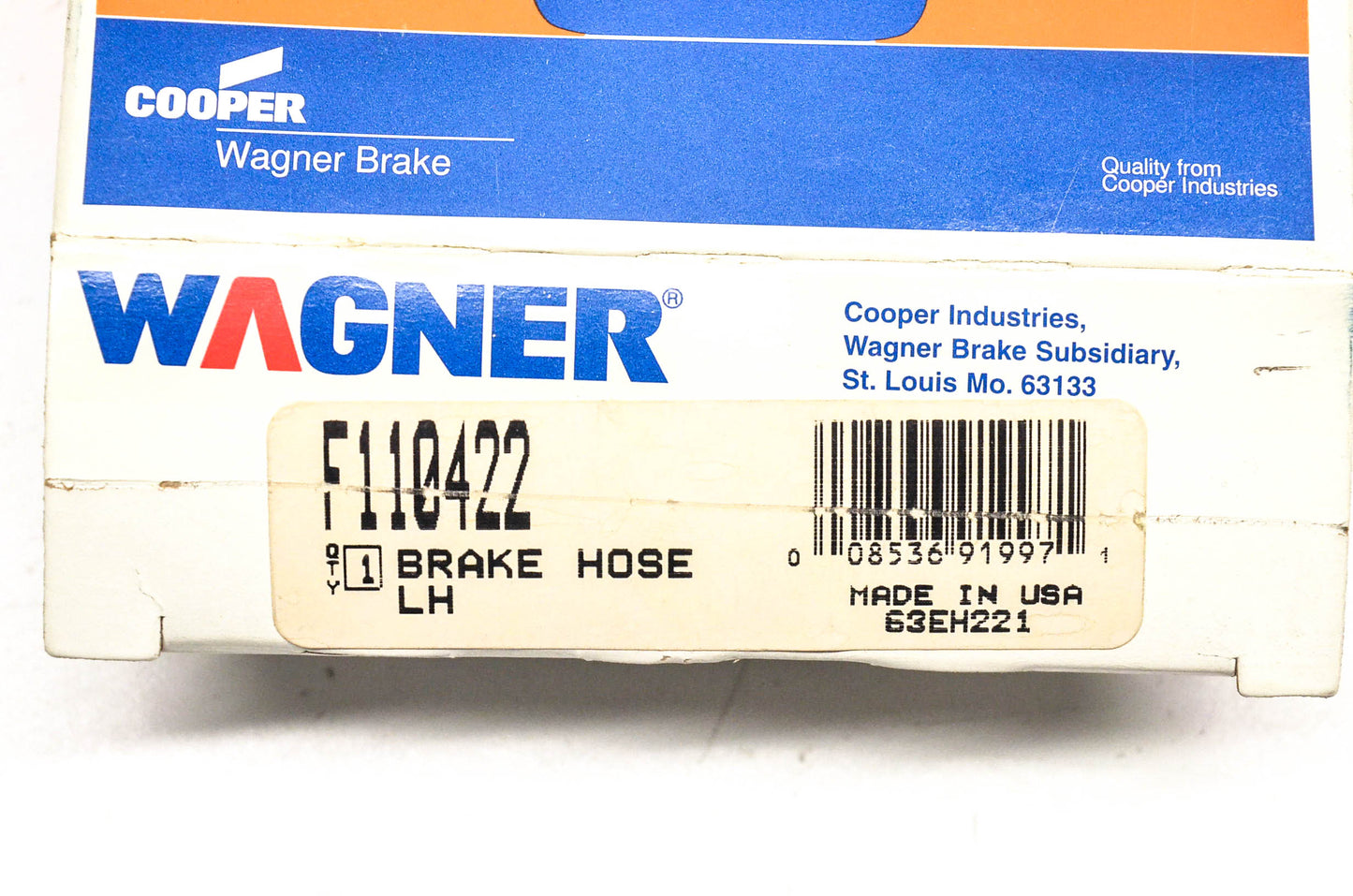 Wagner F110422 Brake Hose NOS