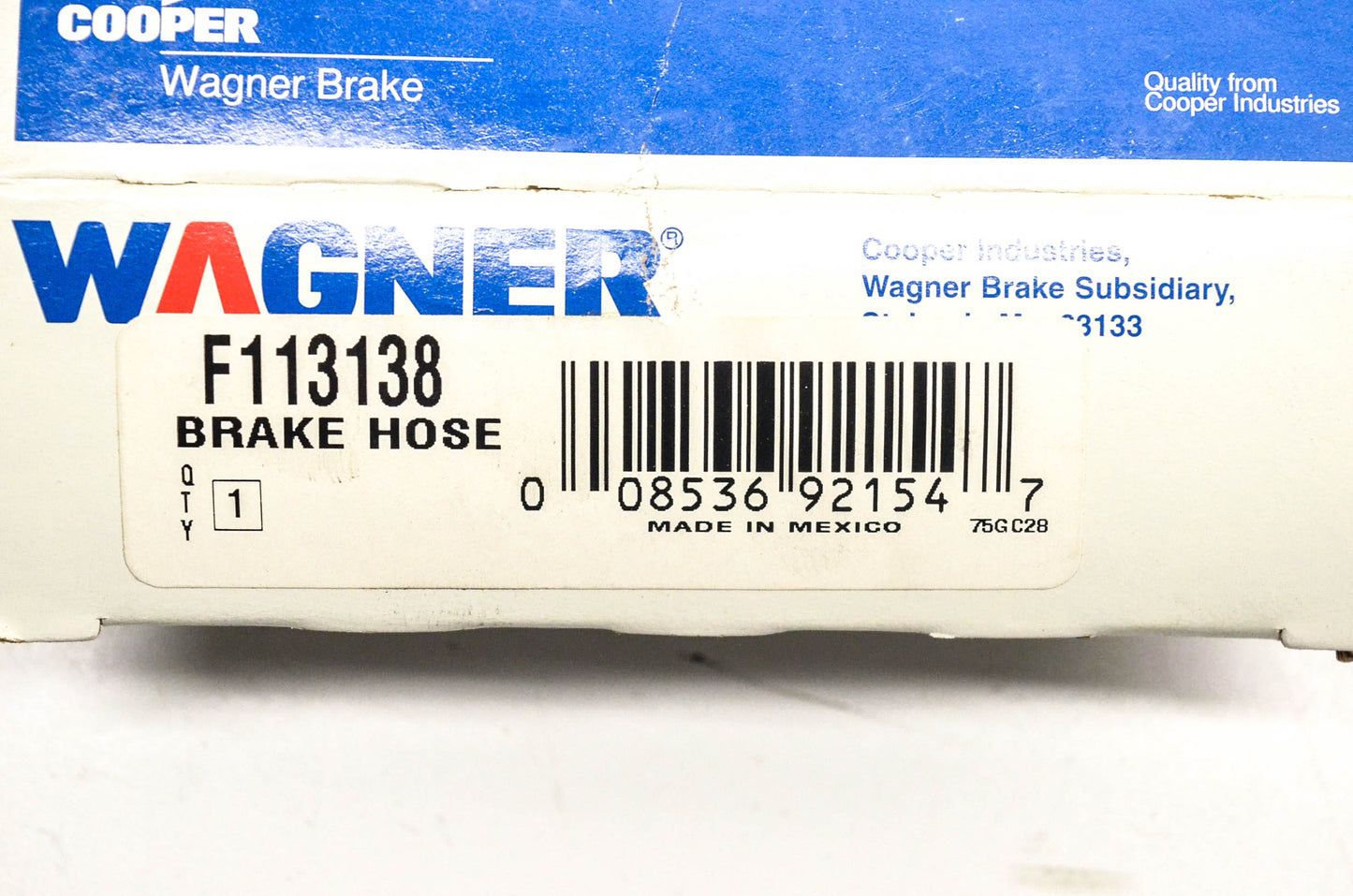 Wagner F113138 Brake Hose NOS