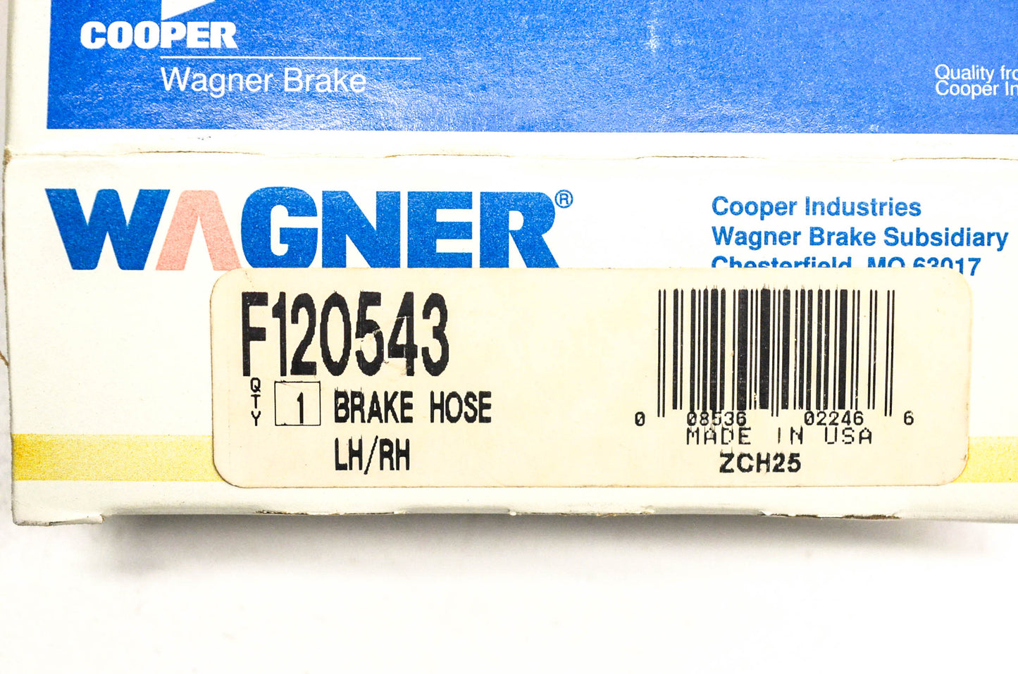 Wagner F120543 Brake Hose NOS