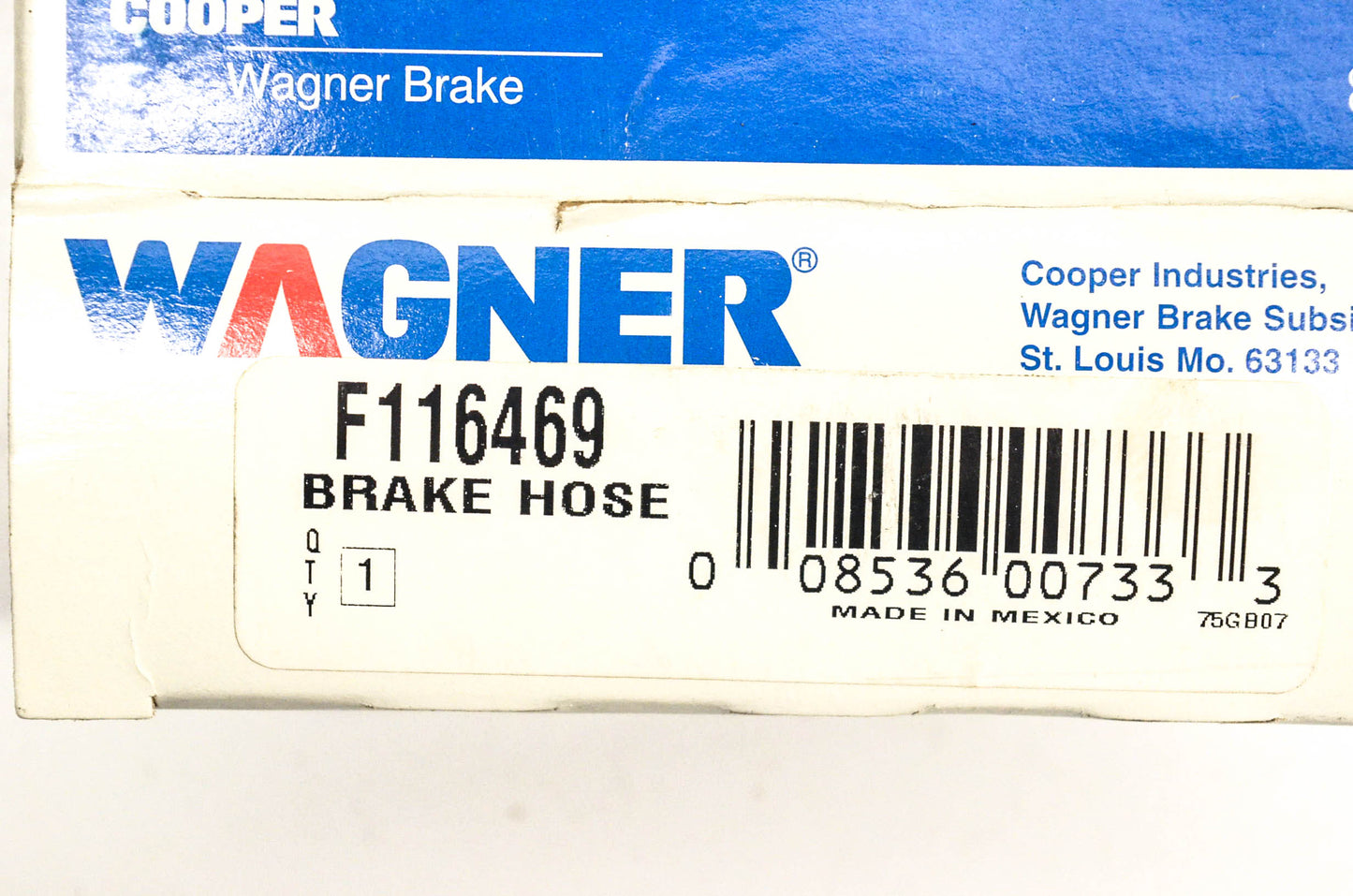 Wagner F116469 Brake Hose NOS