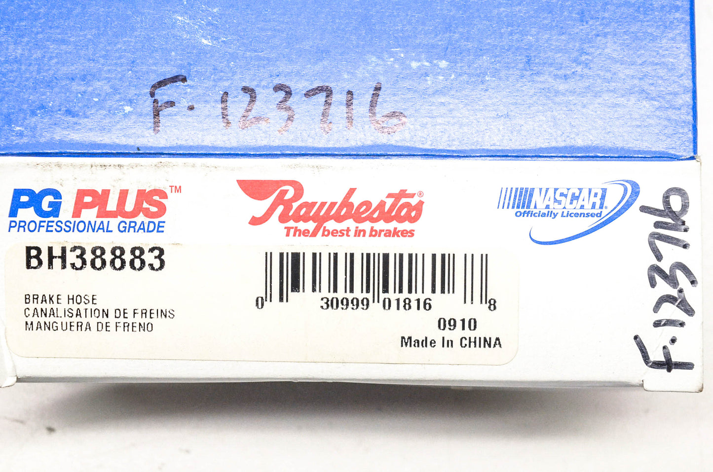 Raybestos BH38883, F123716 Brake Hose NOS