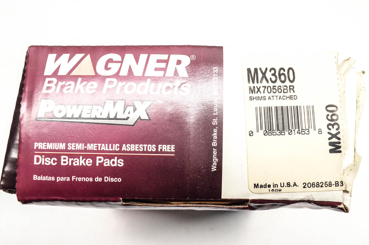 Wagner MX360, MX7056BR Powermax Disc Brake Pad Kit NOS