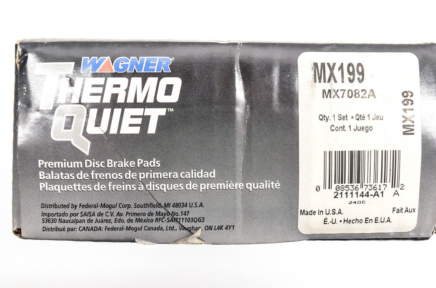 Wagner MX199, MX7082A Thermo Quiet Disc Brake Pad Kit NOS