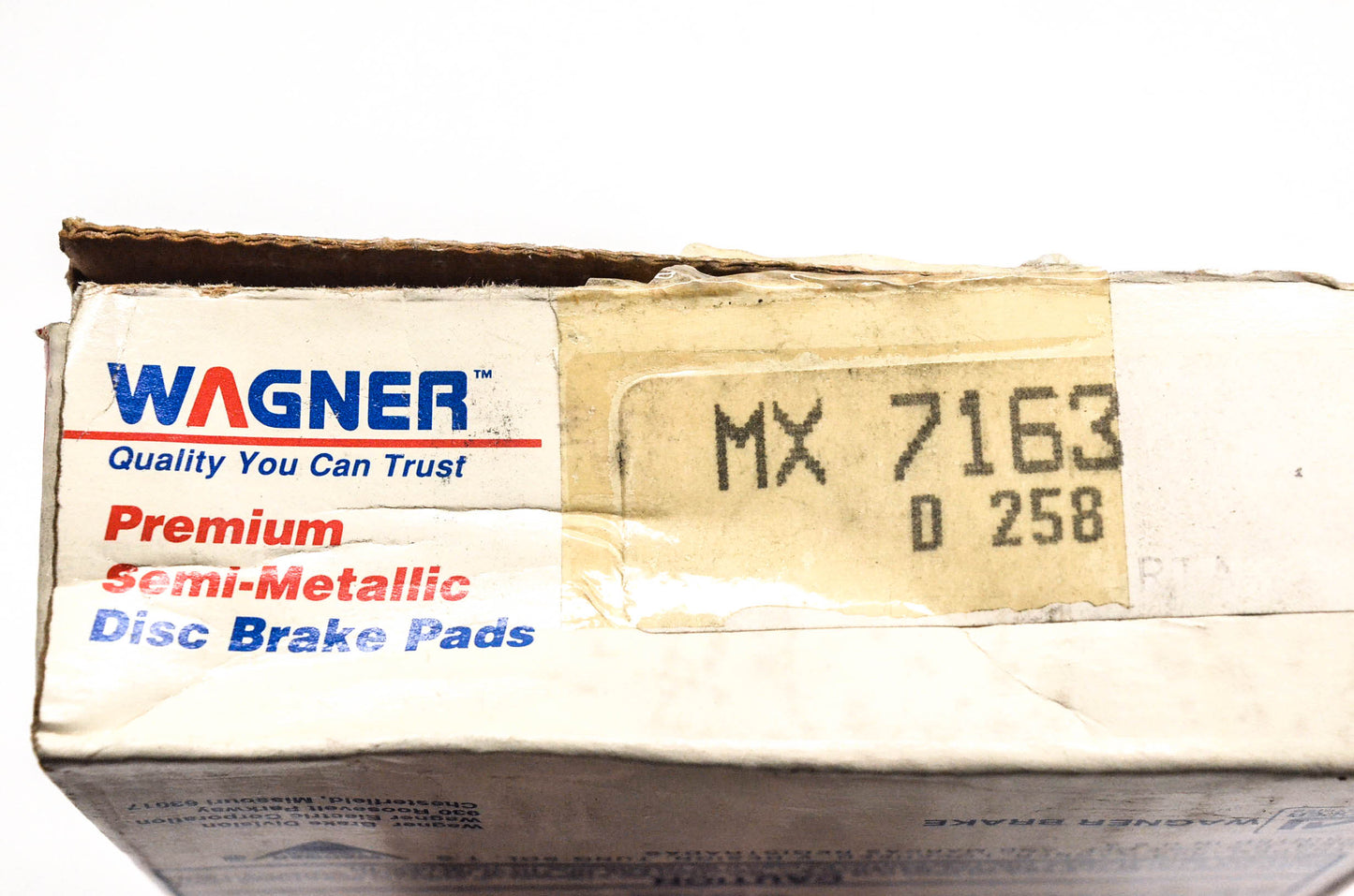 Wagner MX7163, D-258 Disc Brake Pad Kit NOS