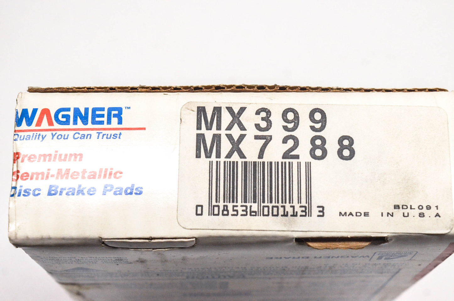Wagner MX7288, MX399 Disc Brake Pad Kit NOS