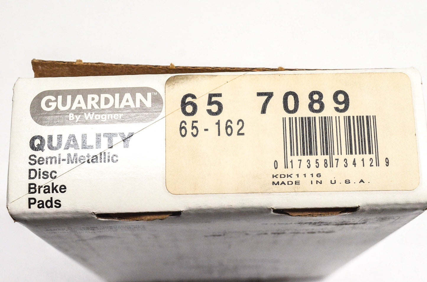Wagner 65-7089, 65-162 Guardian Disc Brake Pad Kit NOS