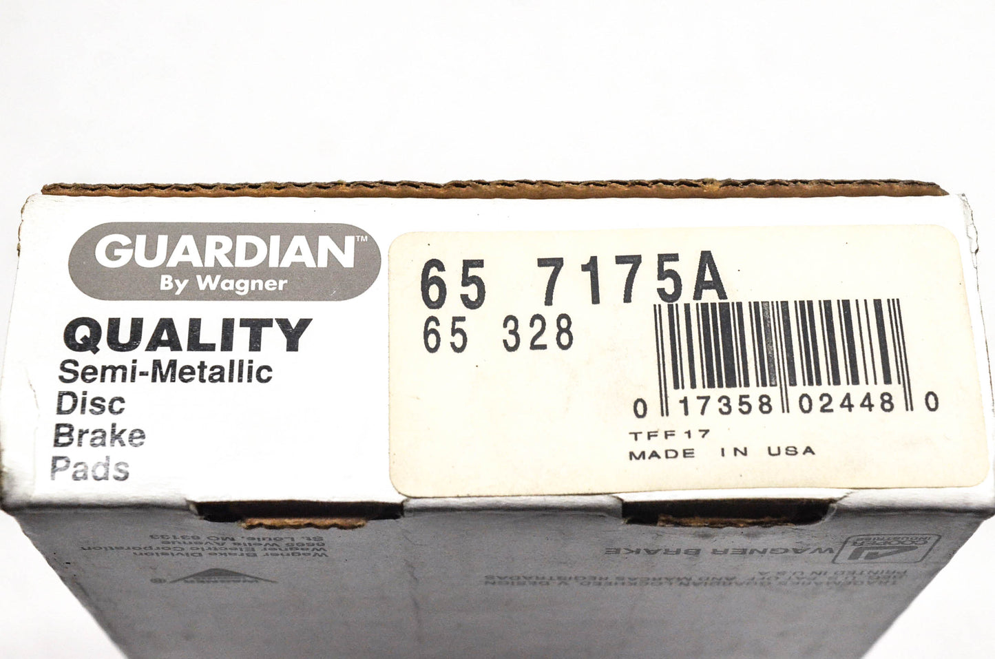 Wagner 65-7175A, 65-328 Guardian Disc Brake Pad Kit NOS