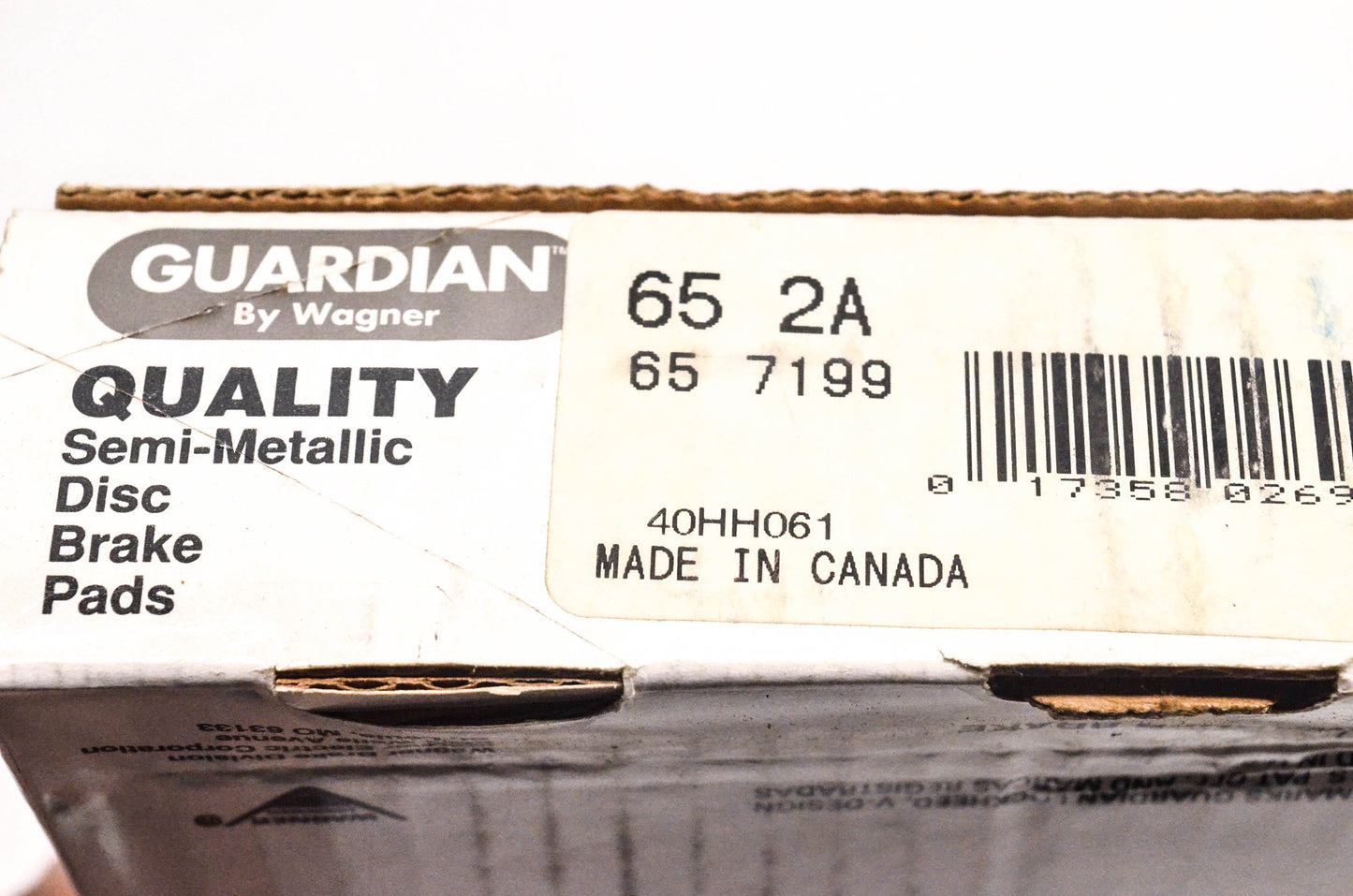 Wagner 65-7199, 65-2A Guardian Disc Brake Pad Kit NOS