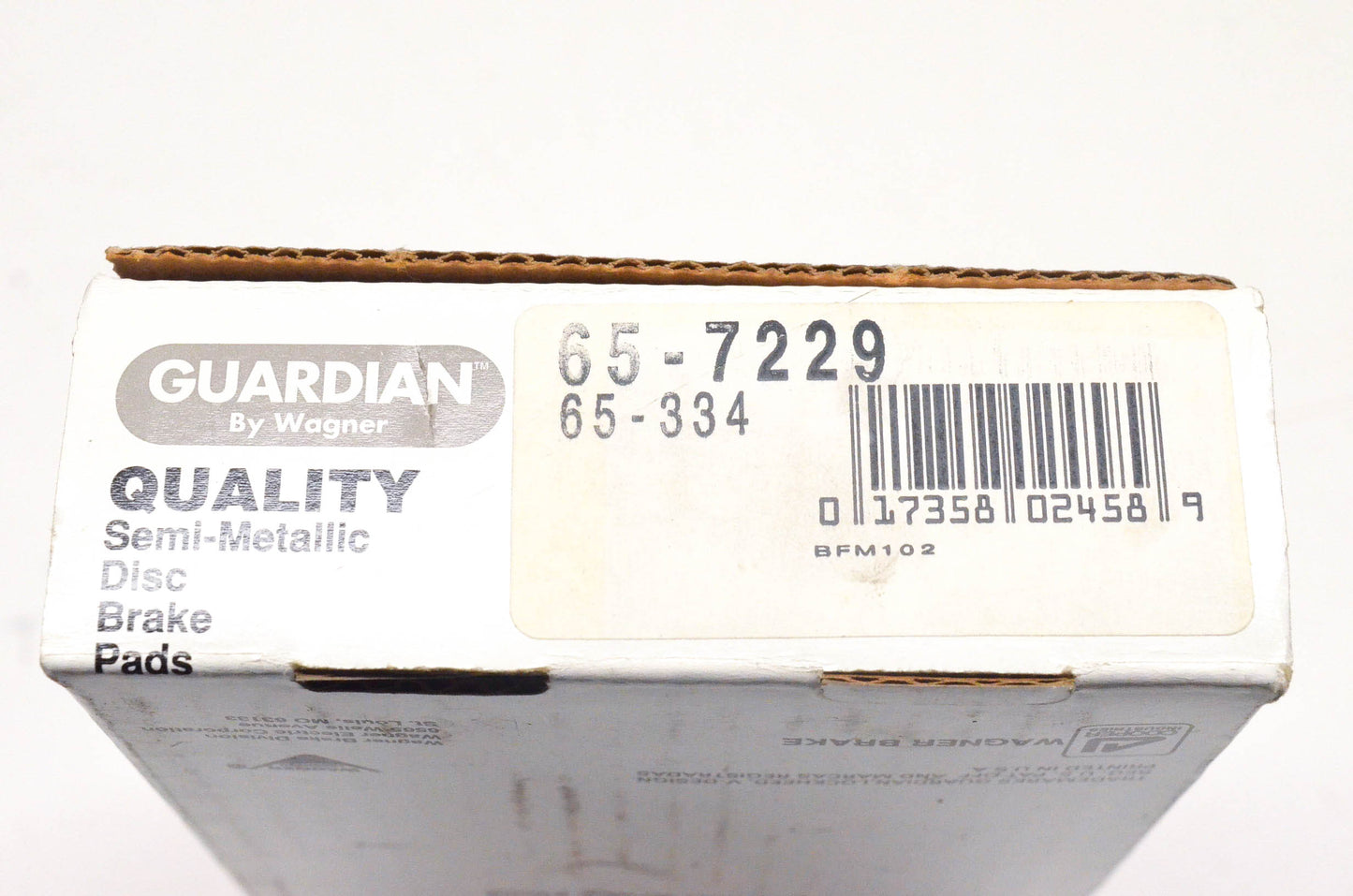 Wagner 65-334, 65-7229 Guardian Semi Metallic Disc Brake Pad Kit NOS
