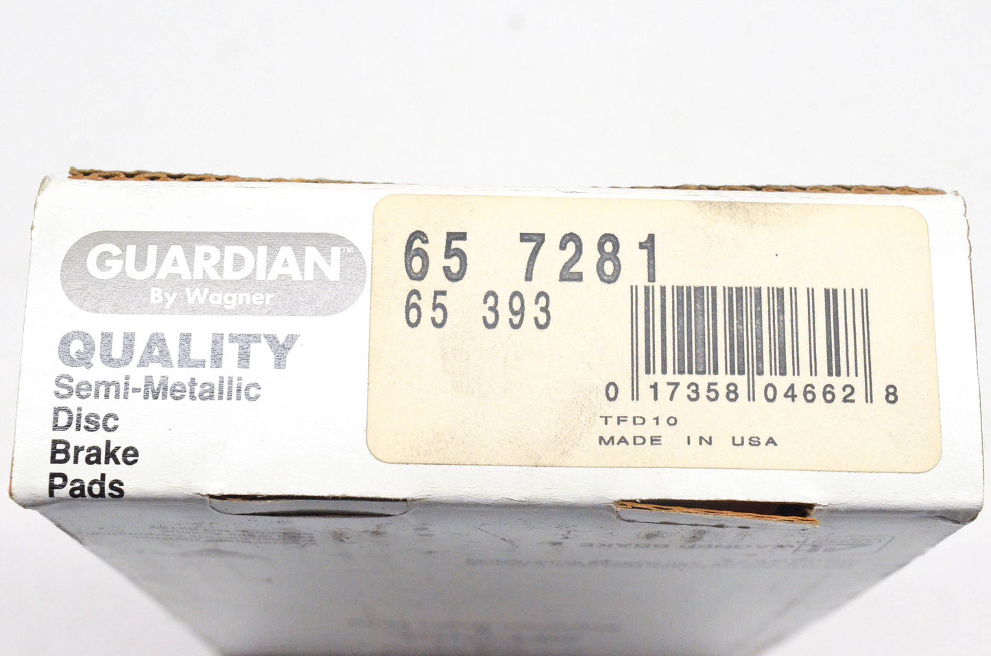 Wagner 65-393, 65-7281 Guardian Semi Metallic Disc Brake Pad Kit NOS