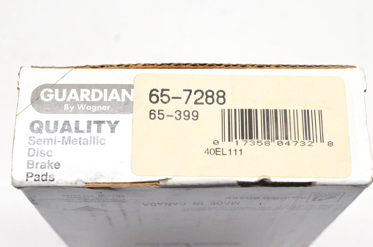 Wagner 65-399, 65-7288 Guardian Semi Metallic Disc Brake Pad Kit NOS