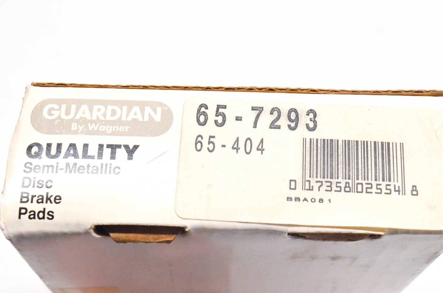 Wagner 65-404, 65-7293 Guardian Semi Metallic Disc Brake Pad Kit NOS
