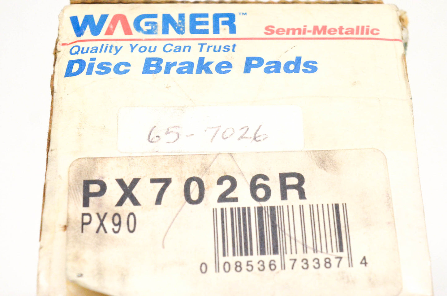 Wagner PX7026R, PX90, 65-7026 Semi Metallic Disc Brake Pad Kit NOS