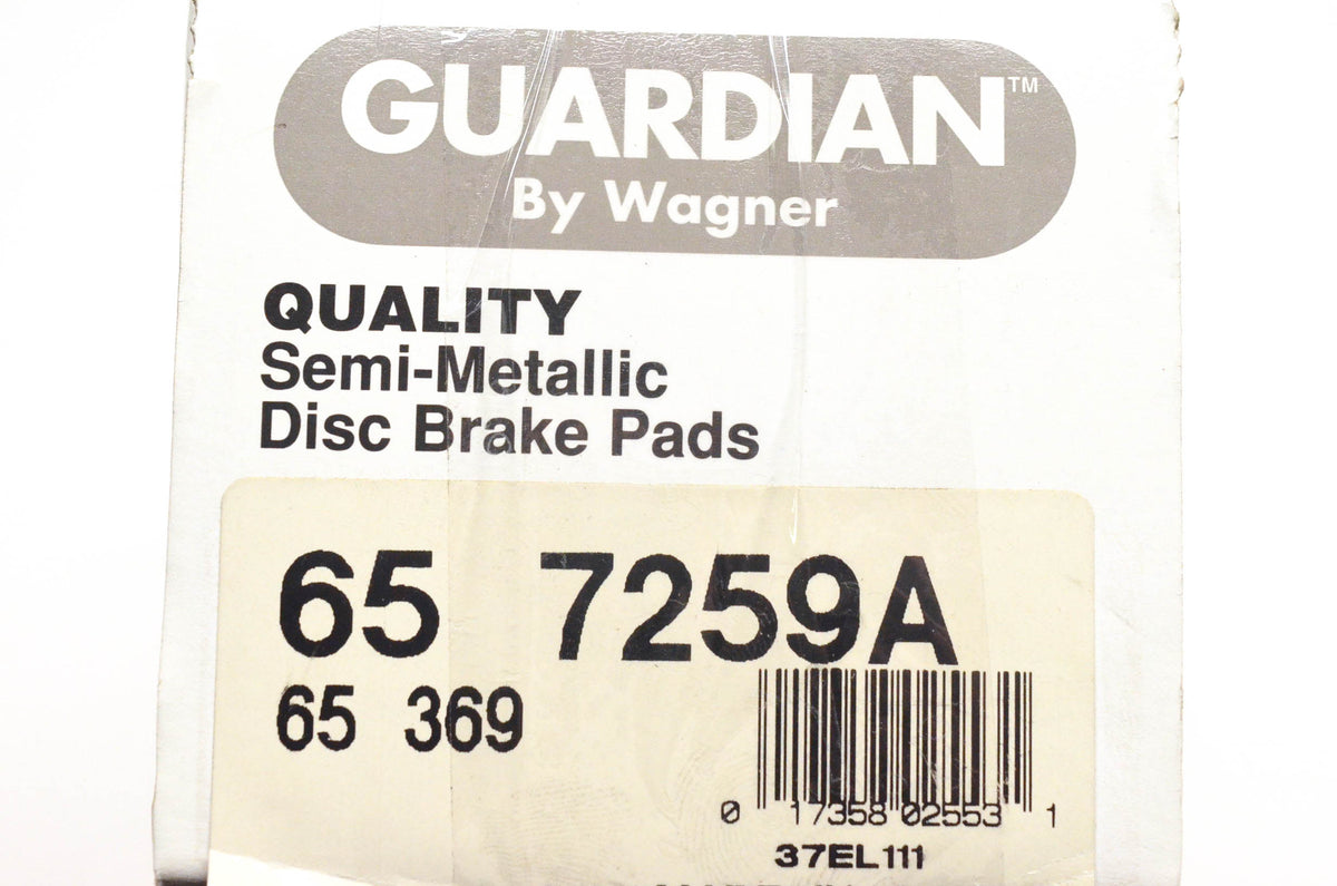 Wagner 65-369, 65-7259A Guardian Semi Metallic Disc Brake Pad Kit NOS