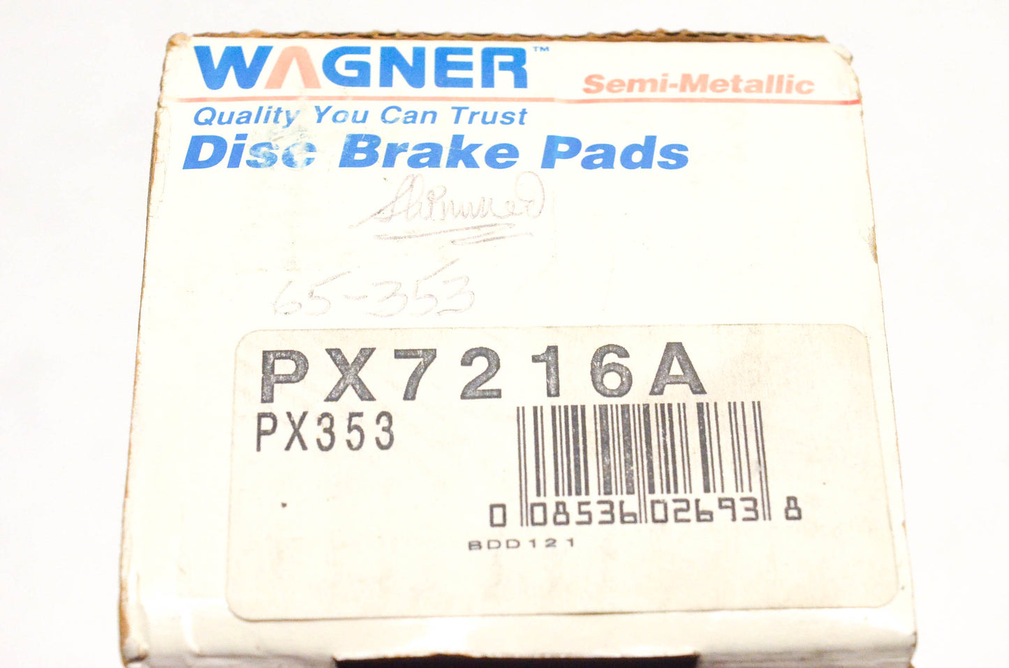 Wagner PX7216A, PX353 Semi Metallic Disc Brake Pad Kit NOS