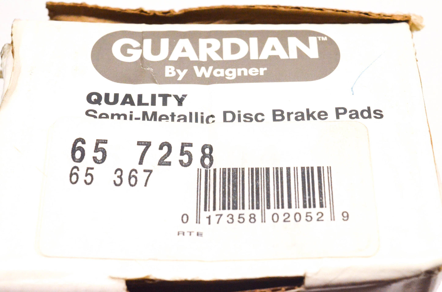 Wagner 65-367, 65-7258 Guardian Semi Metallic Disc Brake Pad Kit NOS