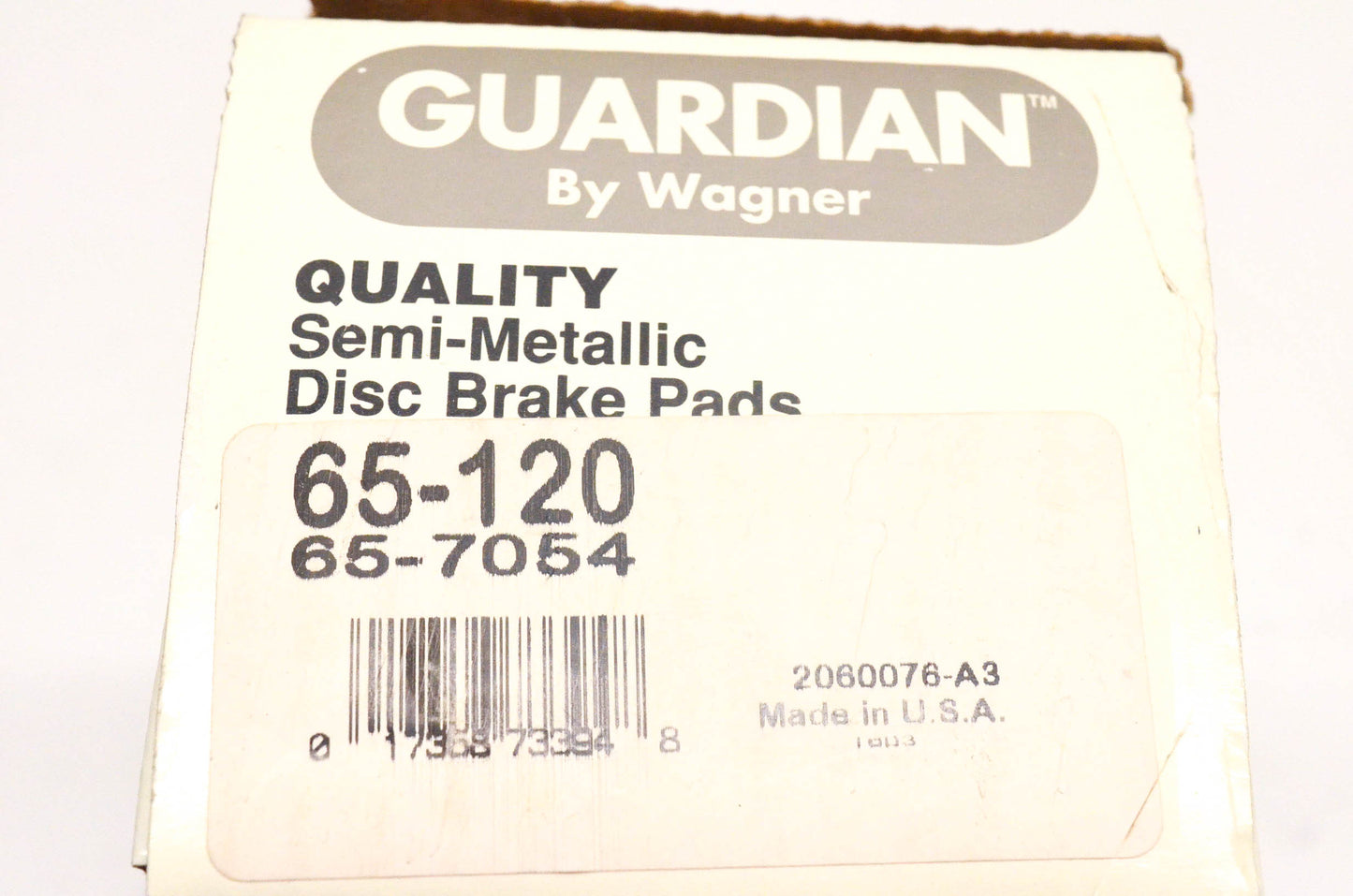 Wagner 65-120, 65-7054 Guardian Semi Metallic Disc Brake Pad Kit NOS