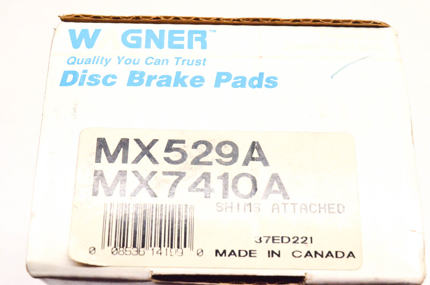 Wagner MX529A, MX7410A Semi Metallic Disc Brake Pad Kit NOS