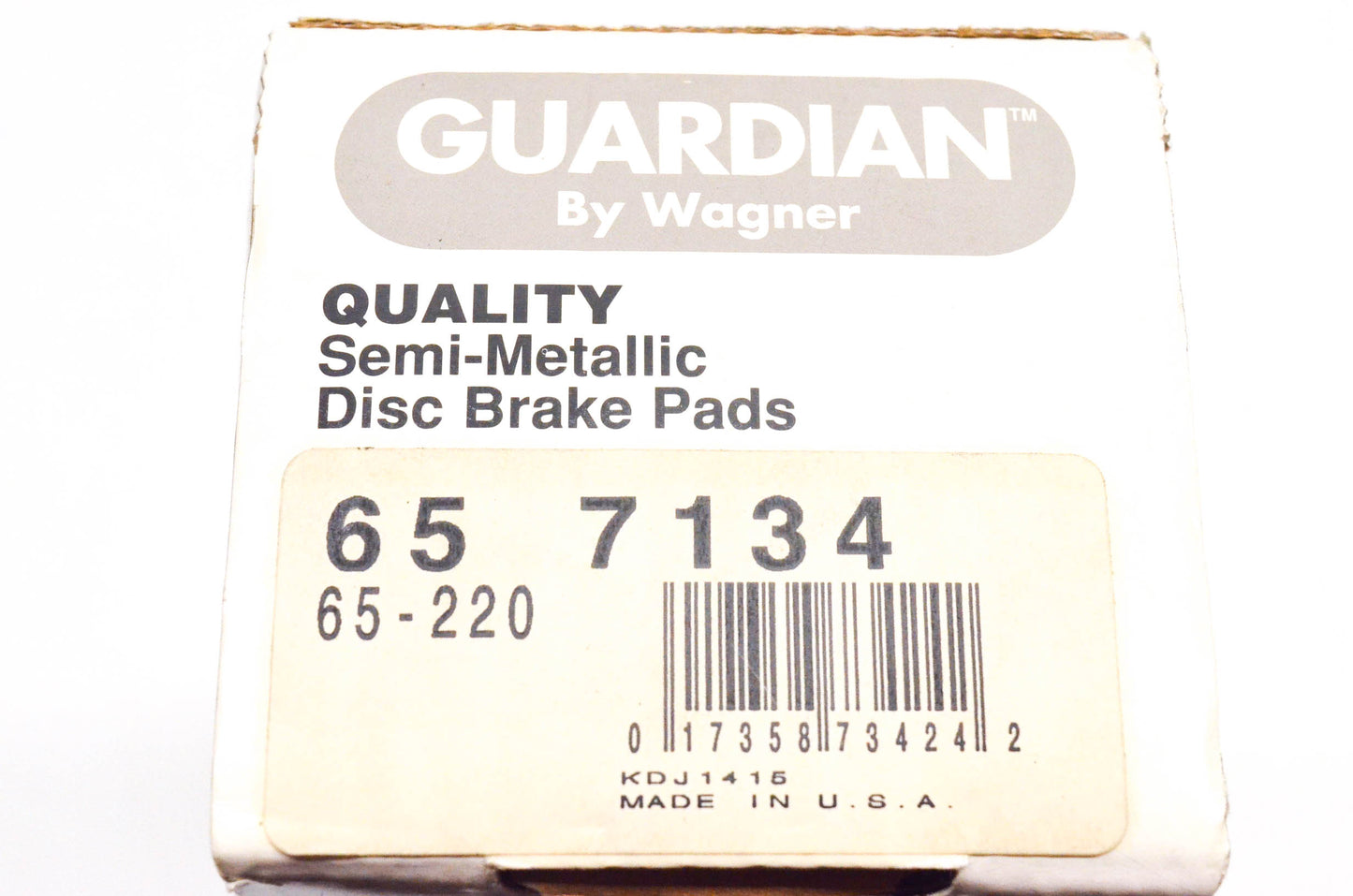 Wagner 65-220, 65-7134 Guardian Semi Metallic Disc Brake Pad Kit NOS