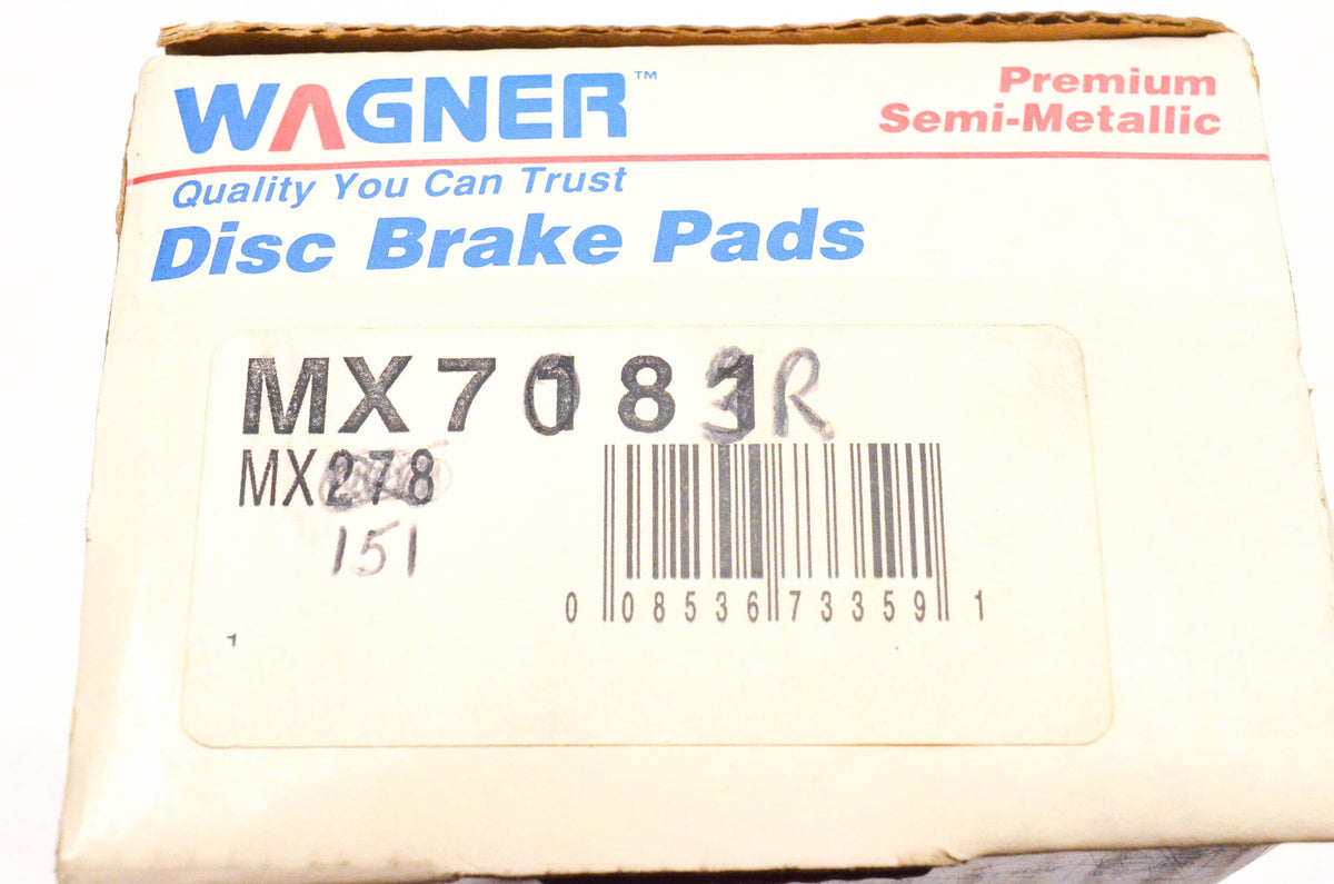 Wagner MX7083R, MX151 Semi Metallic Disc Brake Pad Kit NOS