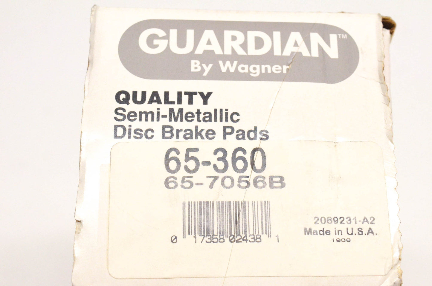 Wagner 65-360, 65-7056B Guardian Semi Metallic Disc Brake Pad Kit NOS