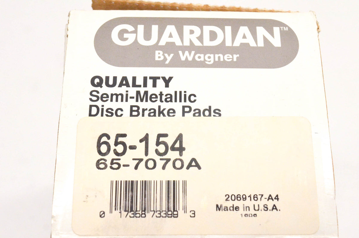 Wagner 65-154, 65-7070A Guardian Semi Metallic Disc Brake Pad Kit NOS