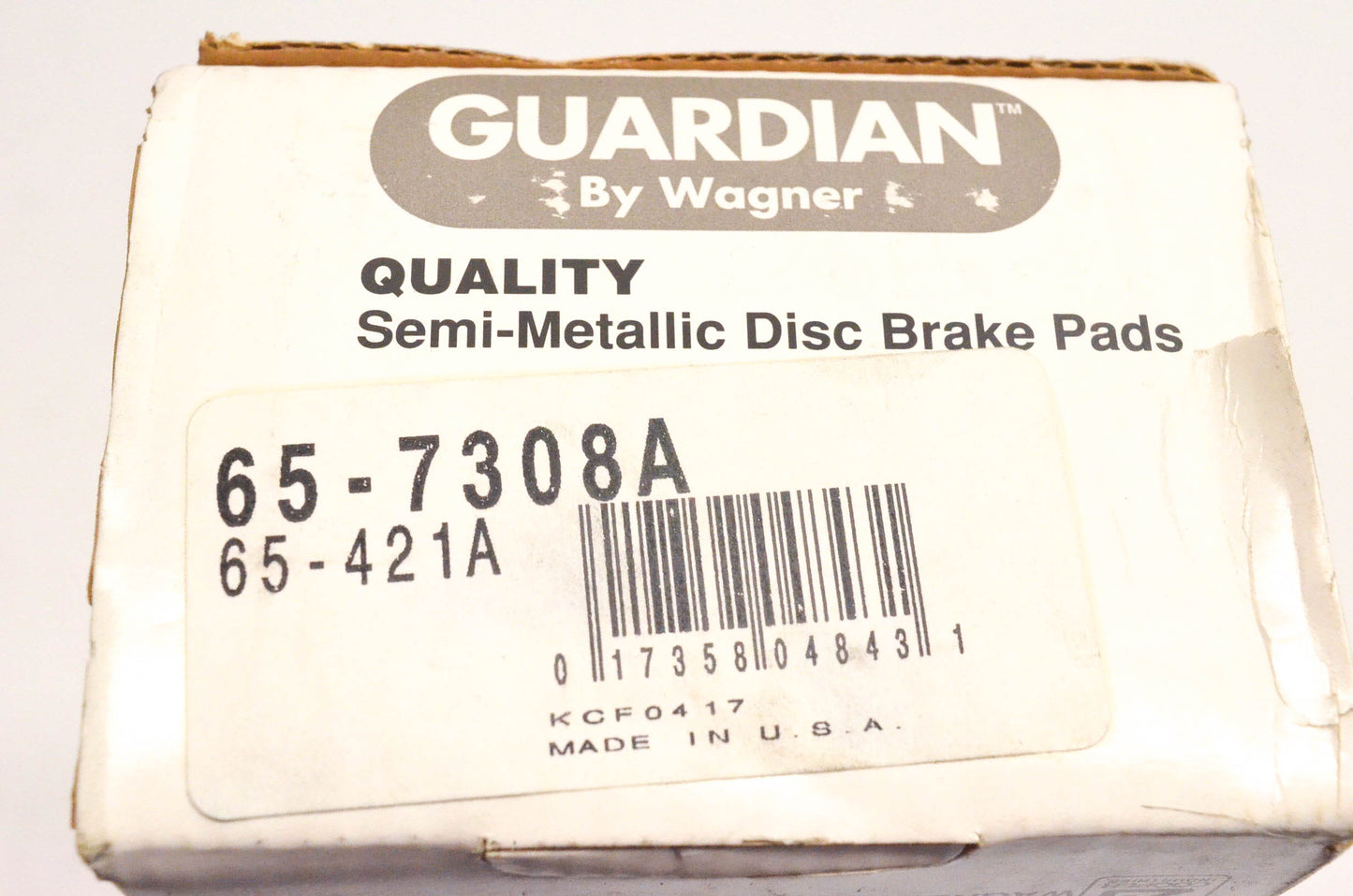Wagner 65-7308A, 65-421A Guardian Semi Metallic Disc Brake Pad Kit NOS