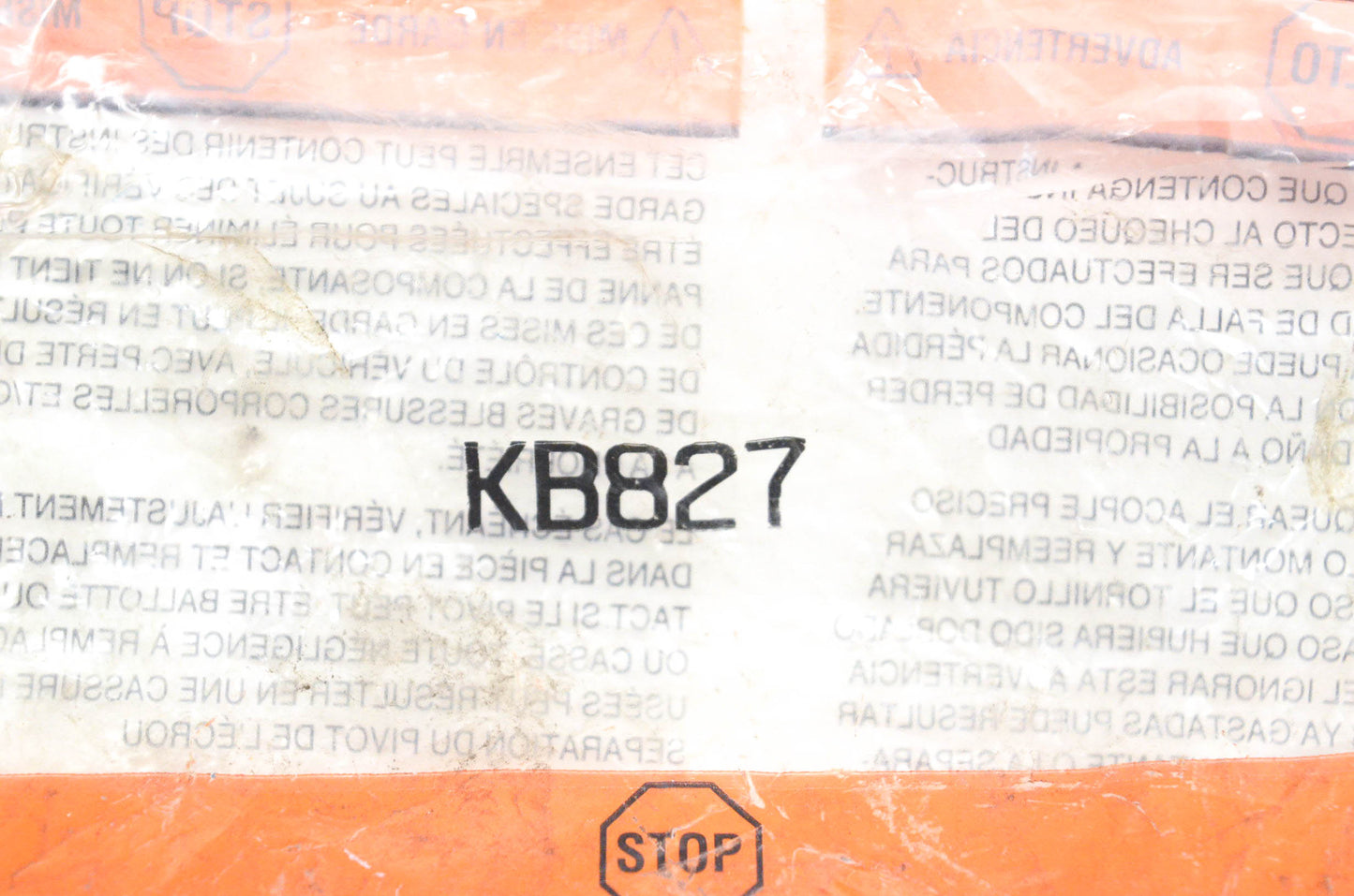 Aftermarket KB827 Tie Rod End Hardware Kit NOS