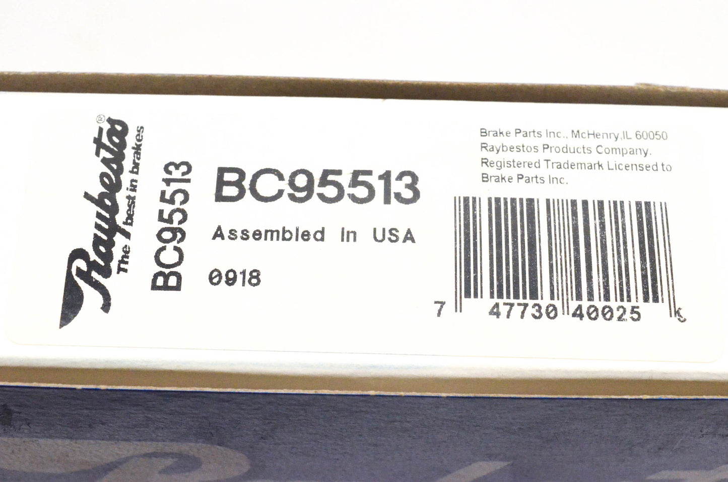 Raybestos BC95513 Brake Cable NOS
