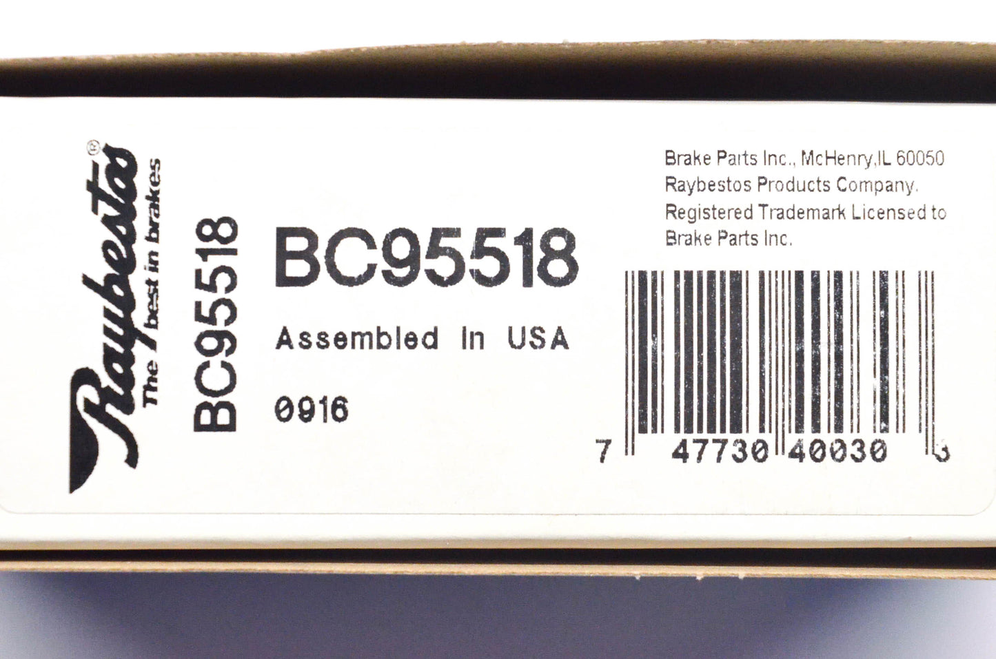 Raybestos BC95518 Brake Cable NOS